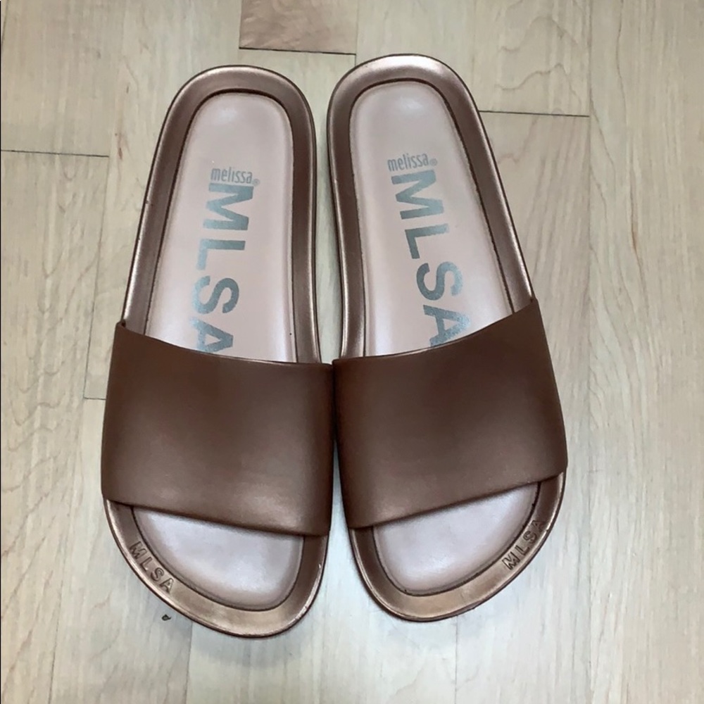MLSA Melissa Sandals - size 8 in ROSE GOLD!